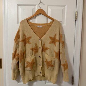 Talulah Star Oversized Drop Shoulder Cardigan Size S